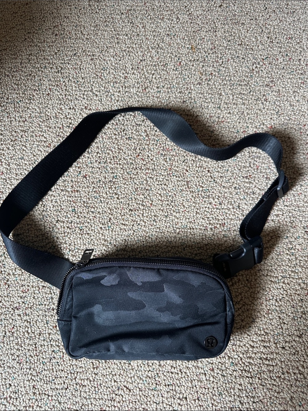 lululemon athletica Black Camo Crossbody belt Bag